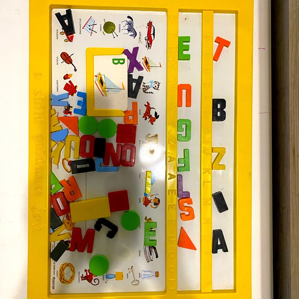 A Child Guidance Magnetic Letter Board RESERVED